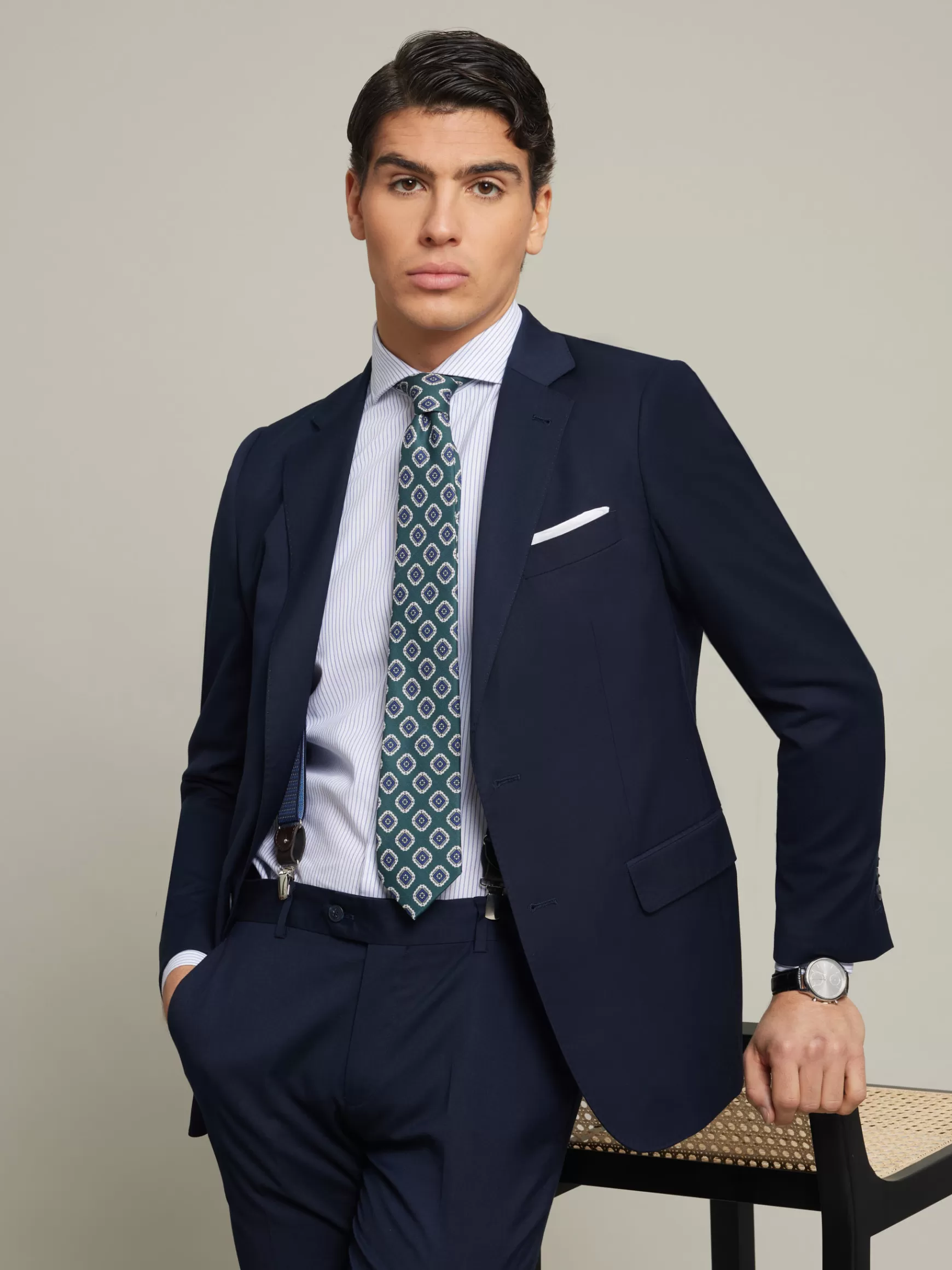 Hombre Alvaro Moreno Trajes | Trajes<AMERICANA TWILL