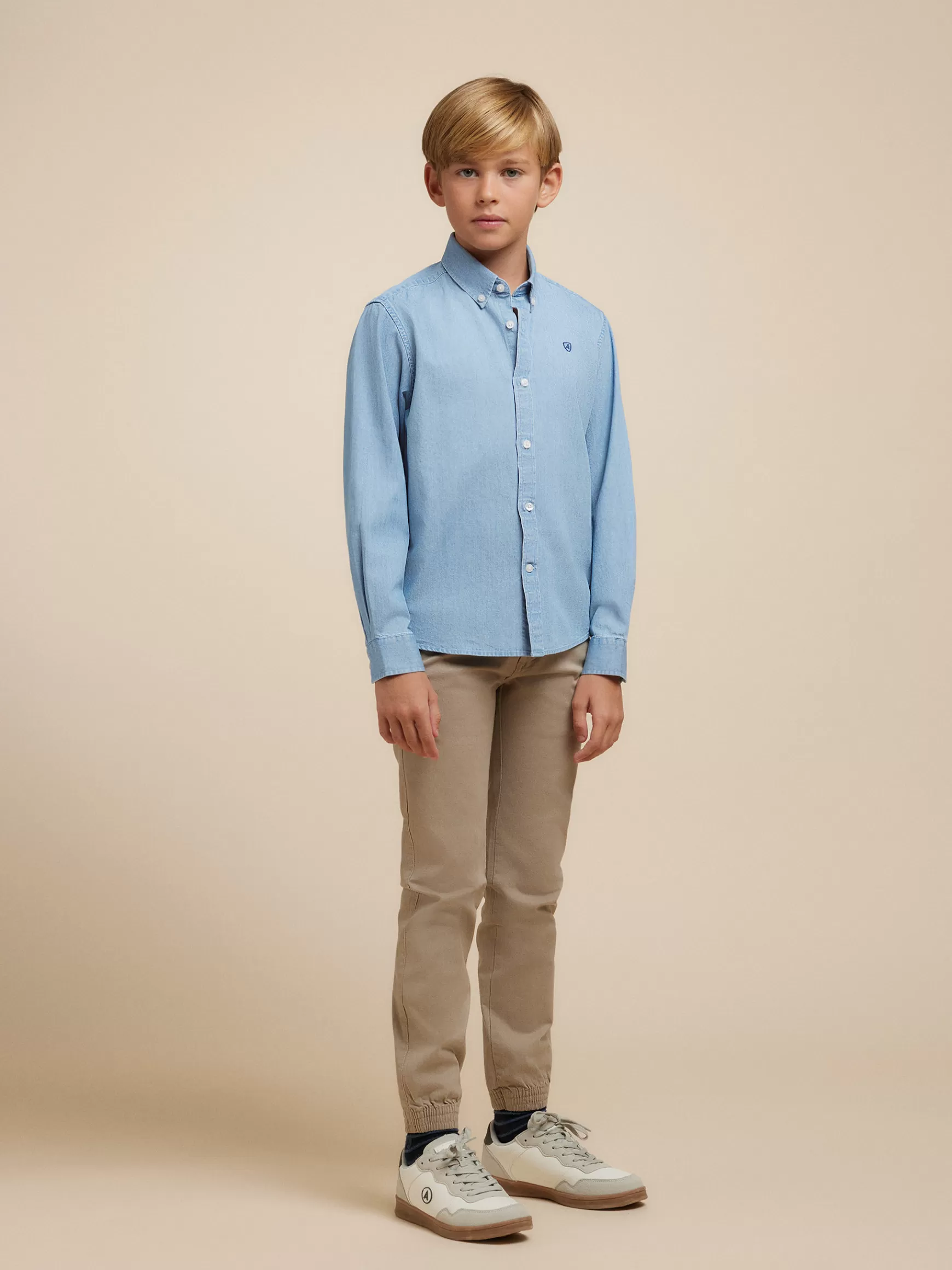 Alvaro Moreno Camisas<CAMISA DENIM KIDS