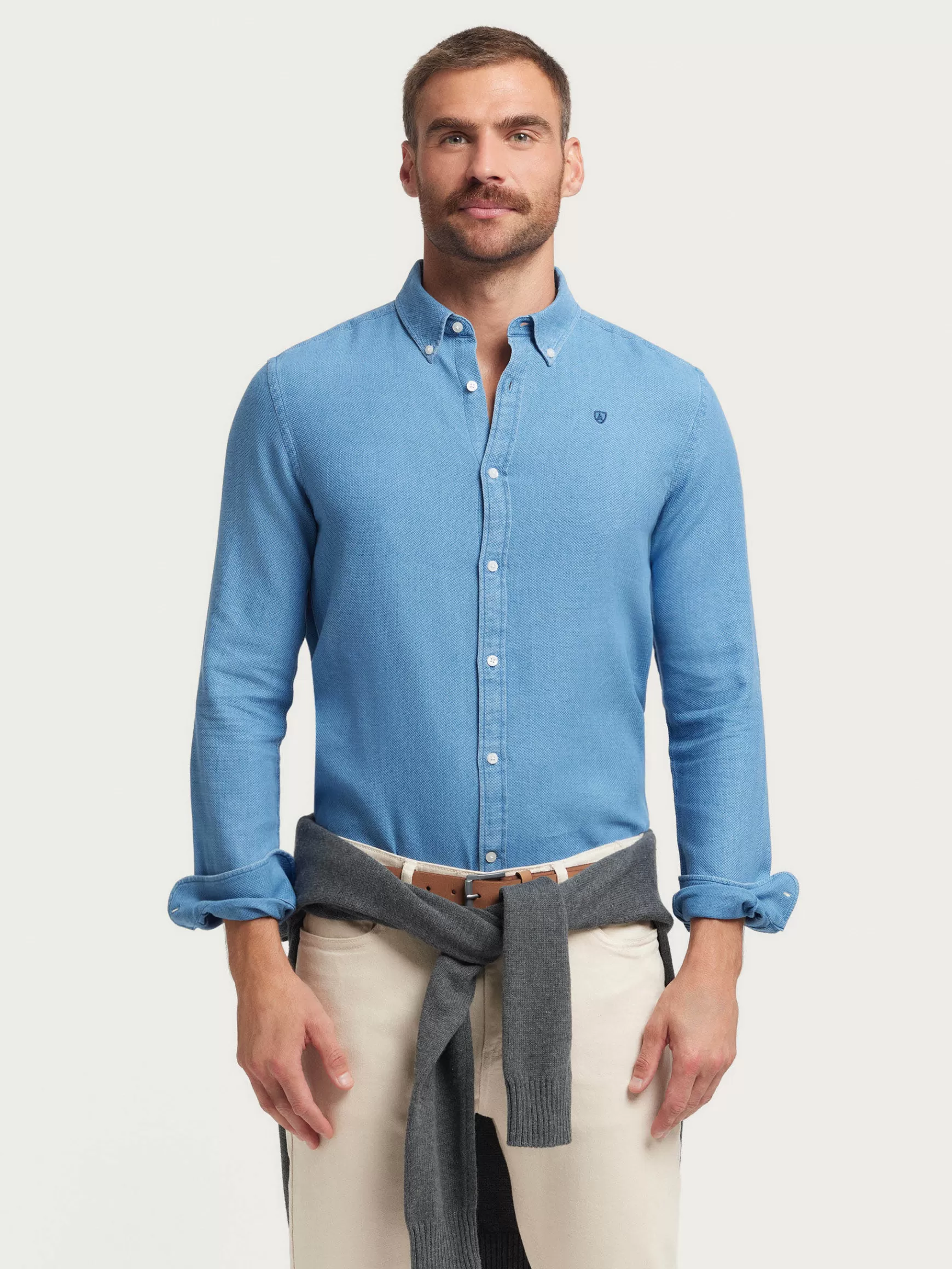 Hombre Alvaro Moreno Casual<CAMISA DENIM NIDO