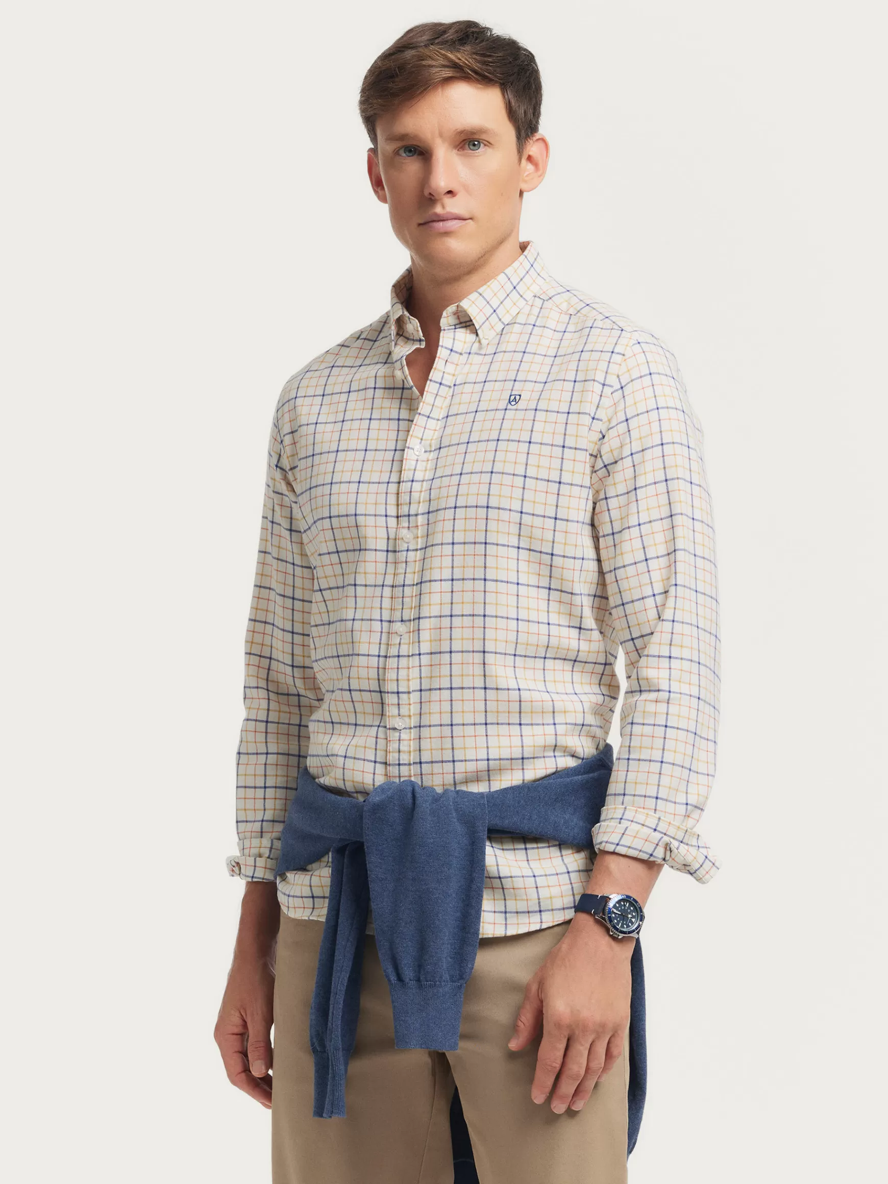 Hombre Alvaro Moreno Franela<CAMISA FLANNEL CHECKS