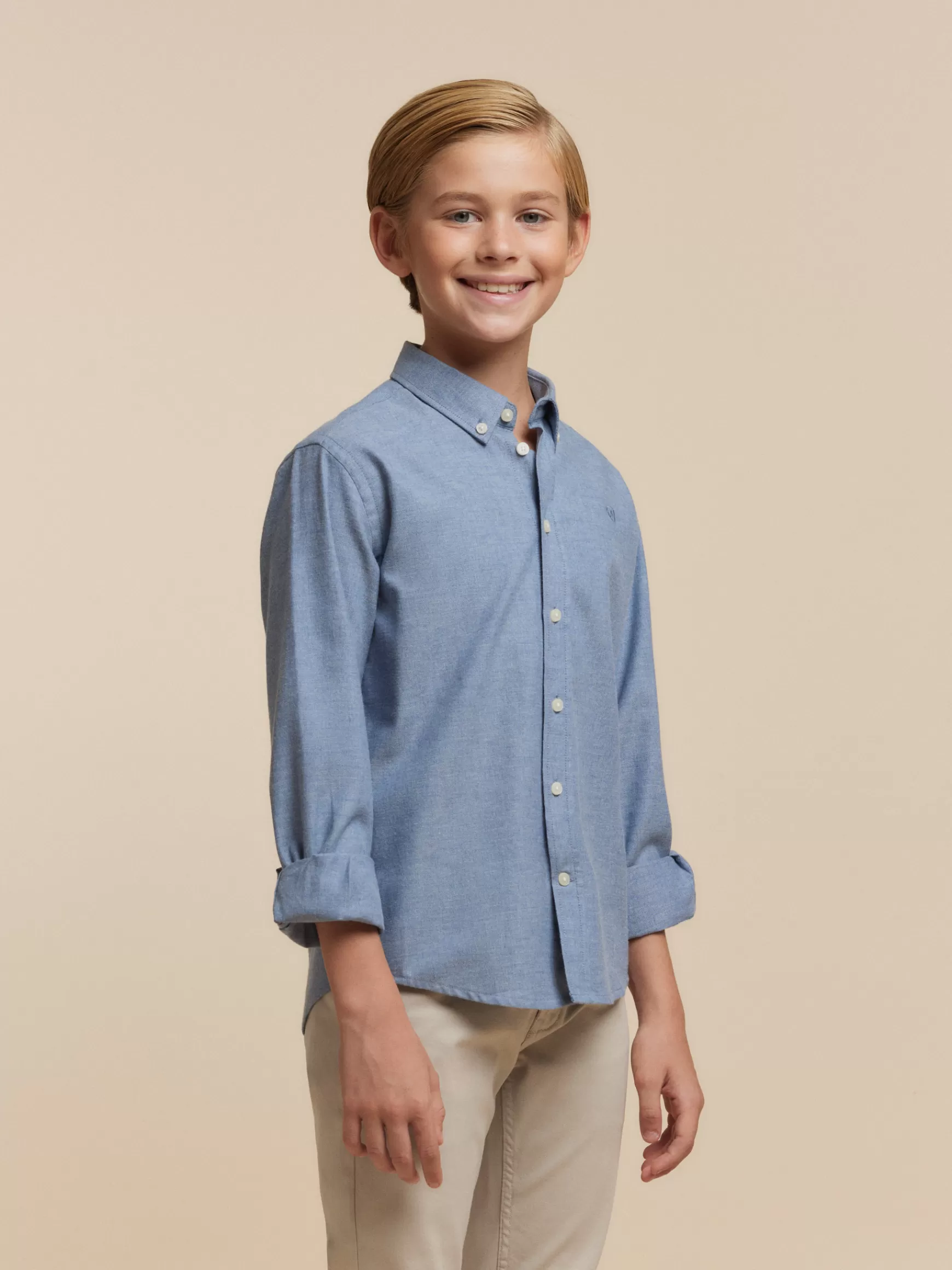 Alvaro Moreno Camisas<CAMISA FLANNEL TWILL KIDS