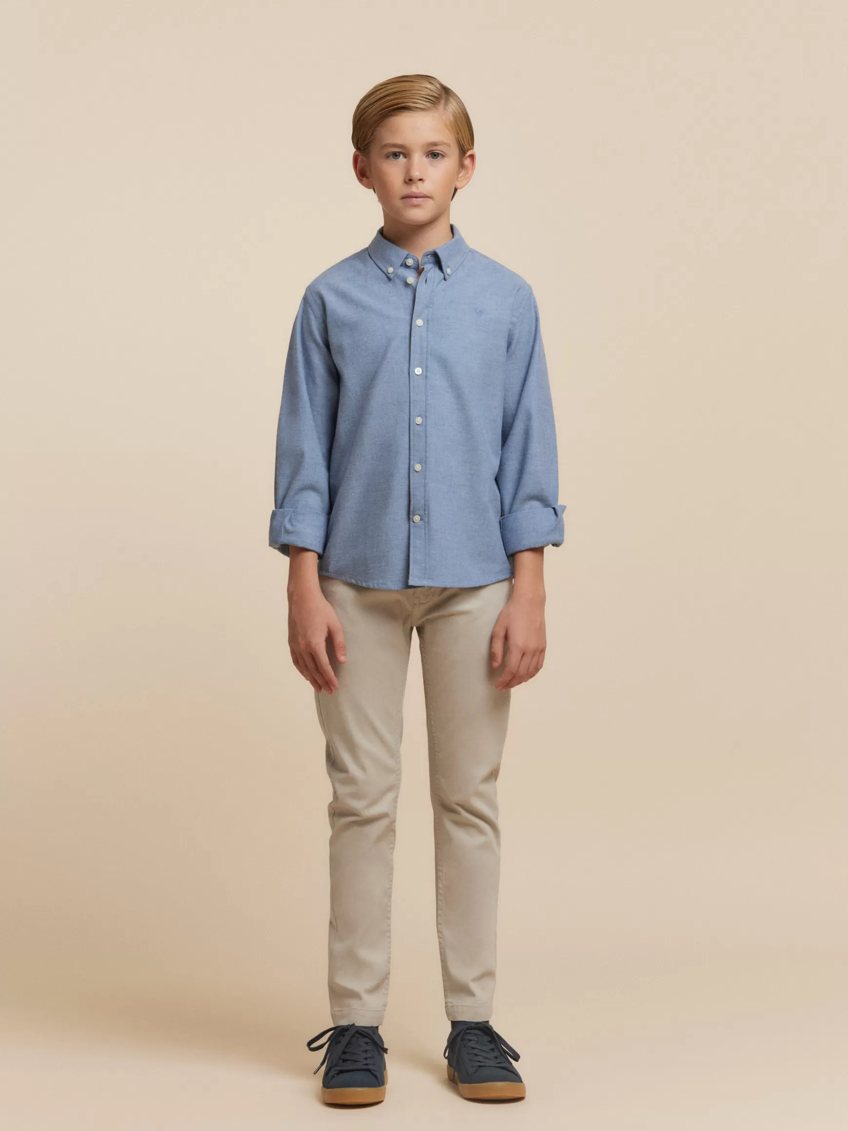 Alvaro Moreno Camisas<CAMISA FLANNEL TWILL KIDS