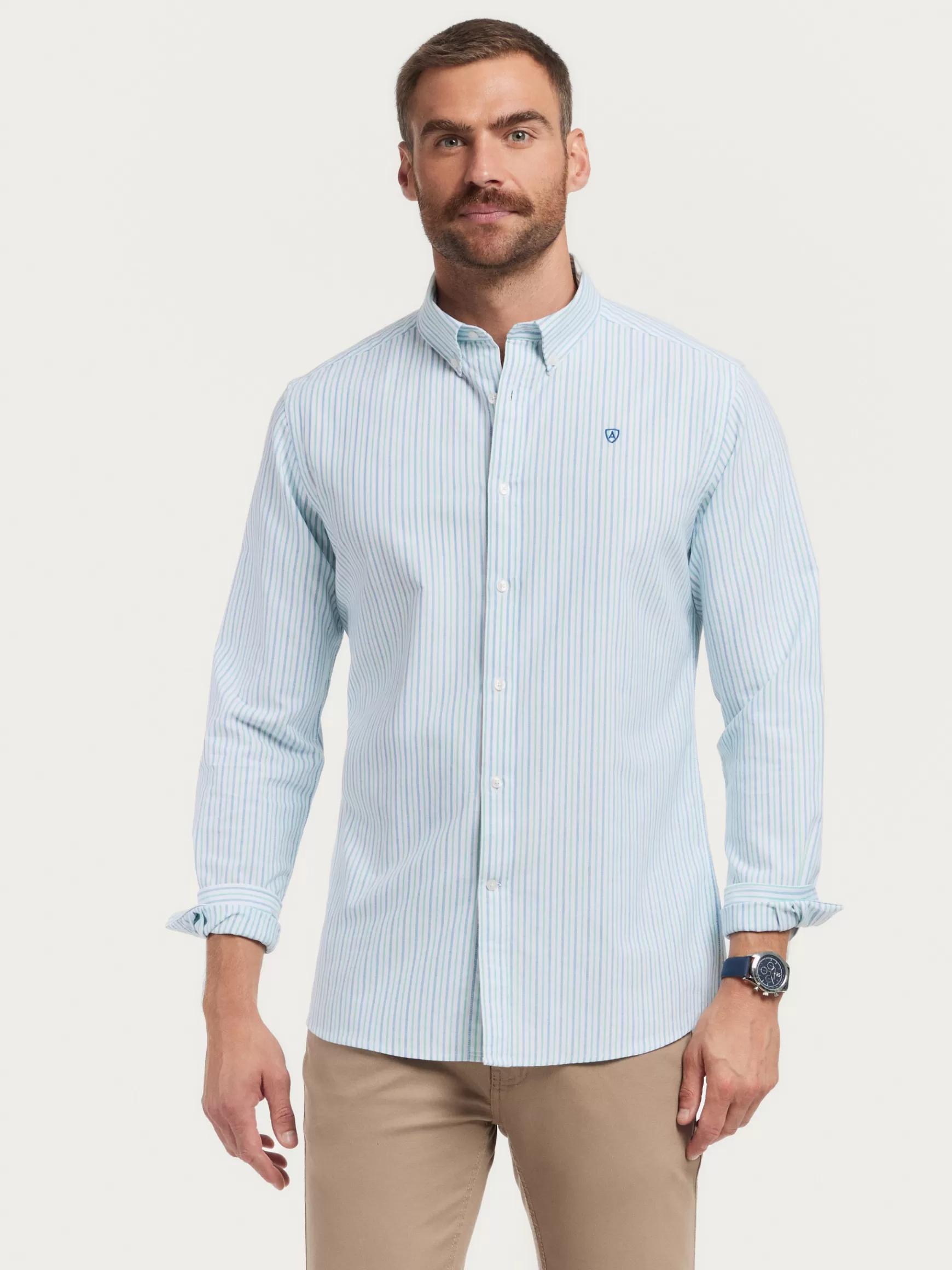 Hombre Alvaro Moreno Oxford<CAMISA OXFORD FANCY STR