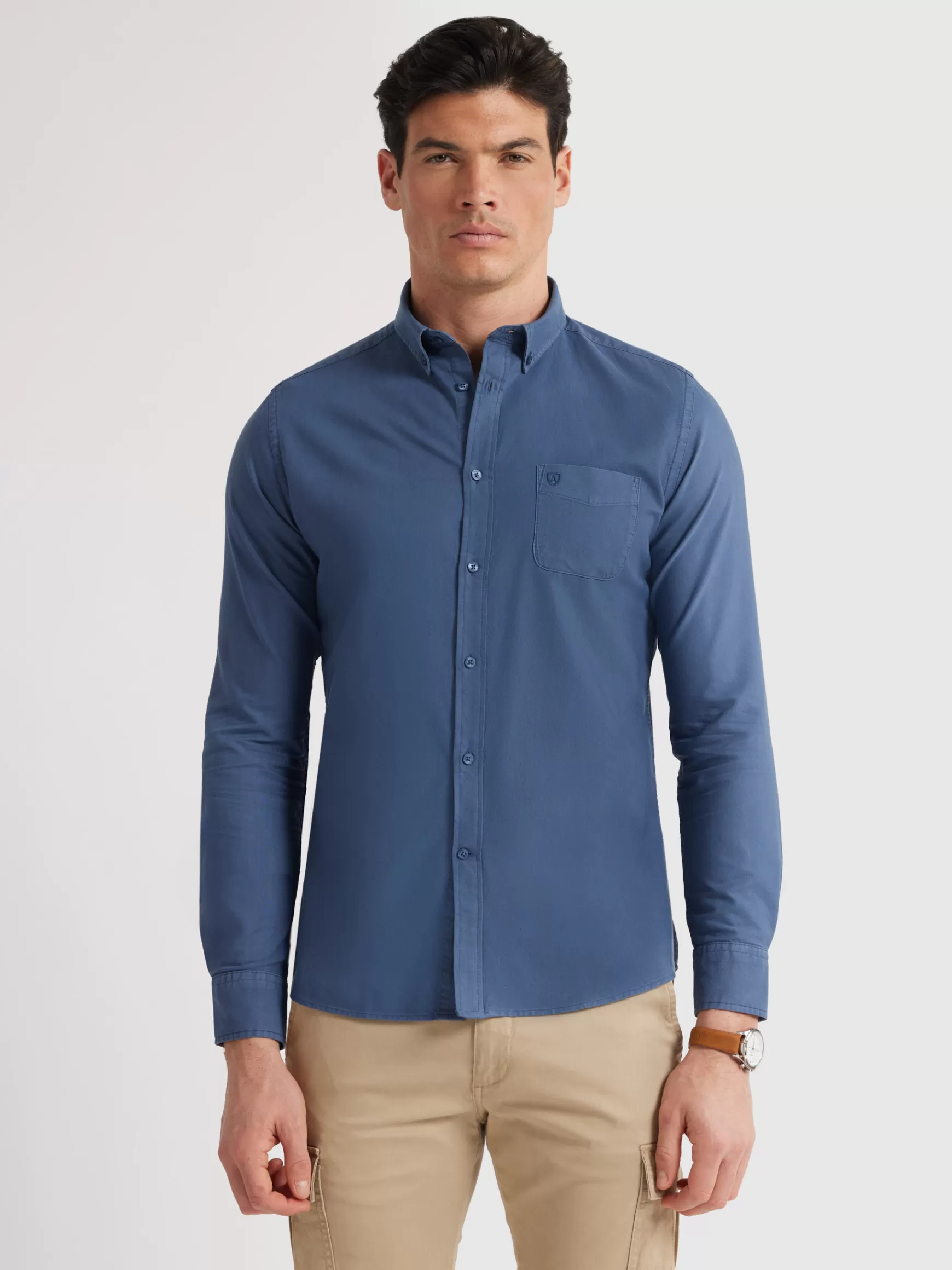 Hombre Alvaro Moreno Oxford<CAMISA OXFORD POCKET DYE