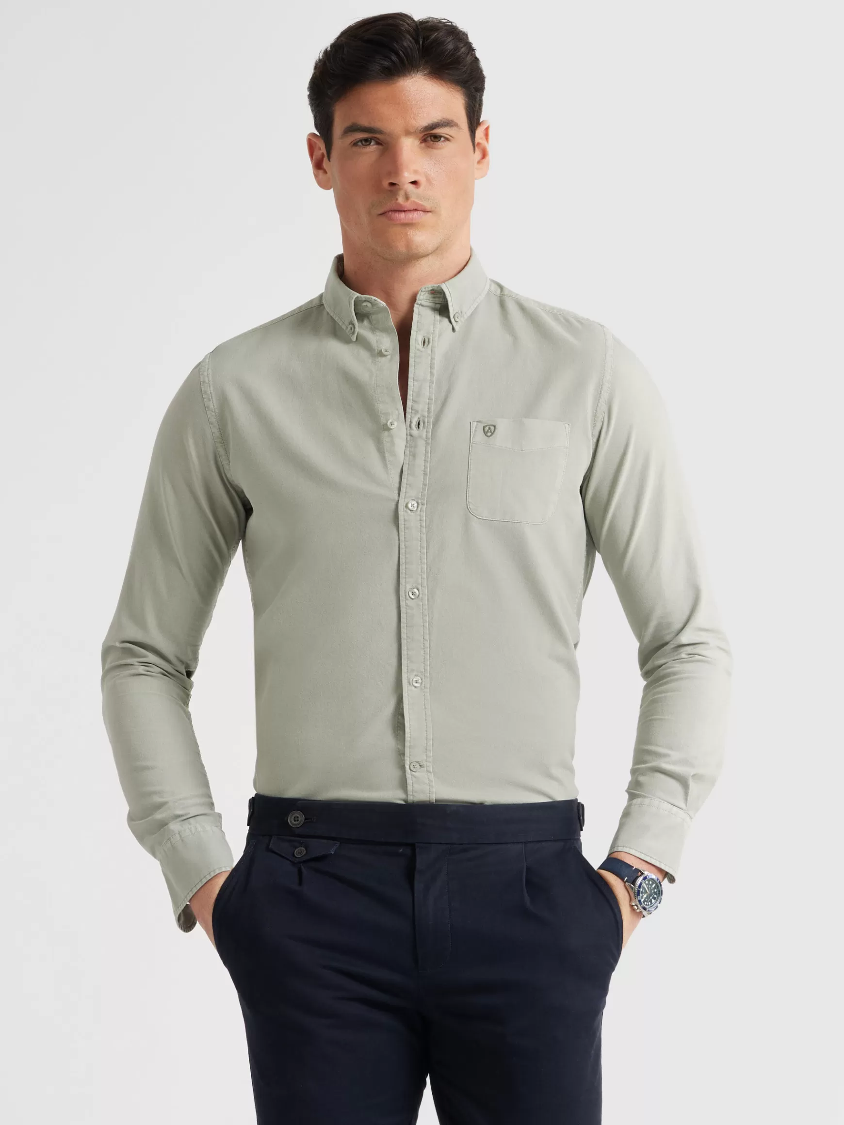 Hombre Alvaro Moreno Oxford<CAMISA OXFORD POCKET DYE