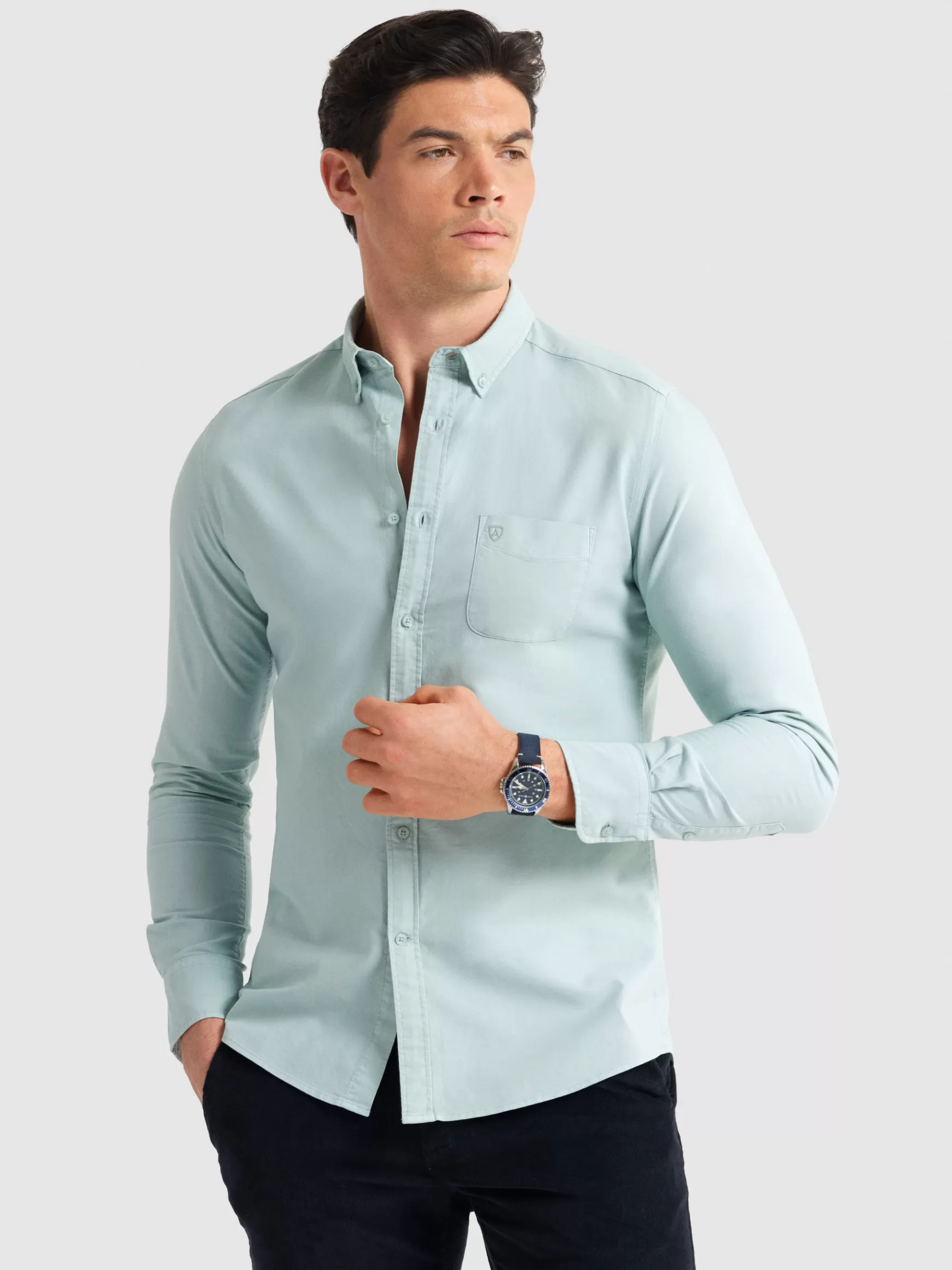 Hombre Alvaro Moreno Oxford<CAMISA OXFORD POCKET DYE