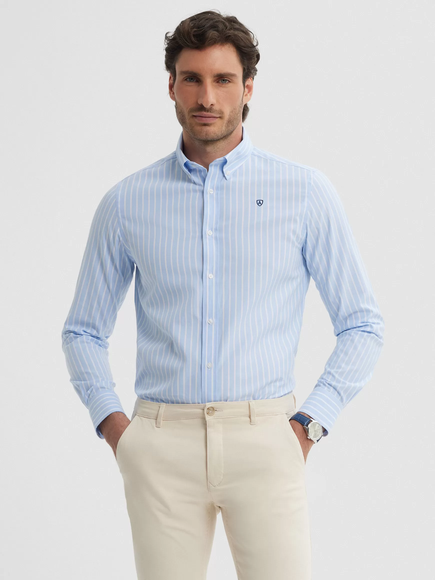 Hombre Alvaro Moreno Casual<CAMISA RAYAS DUTTON