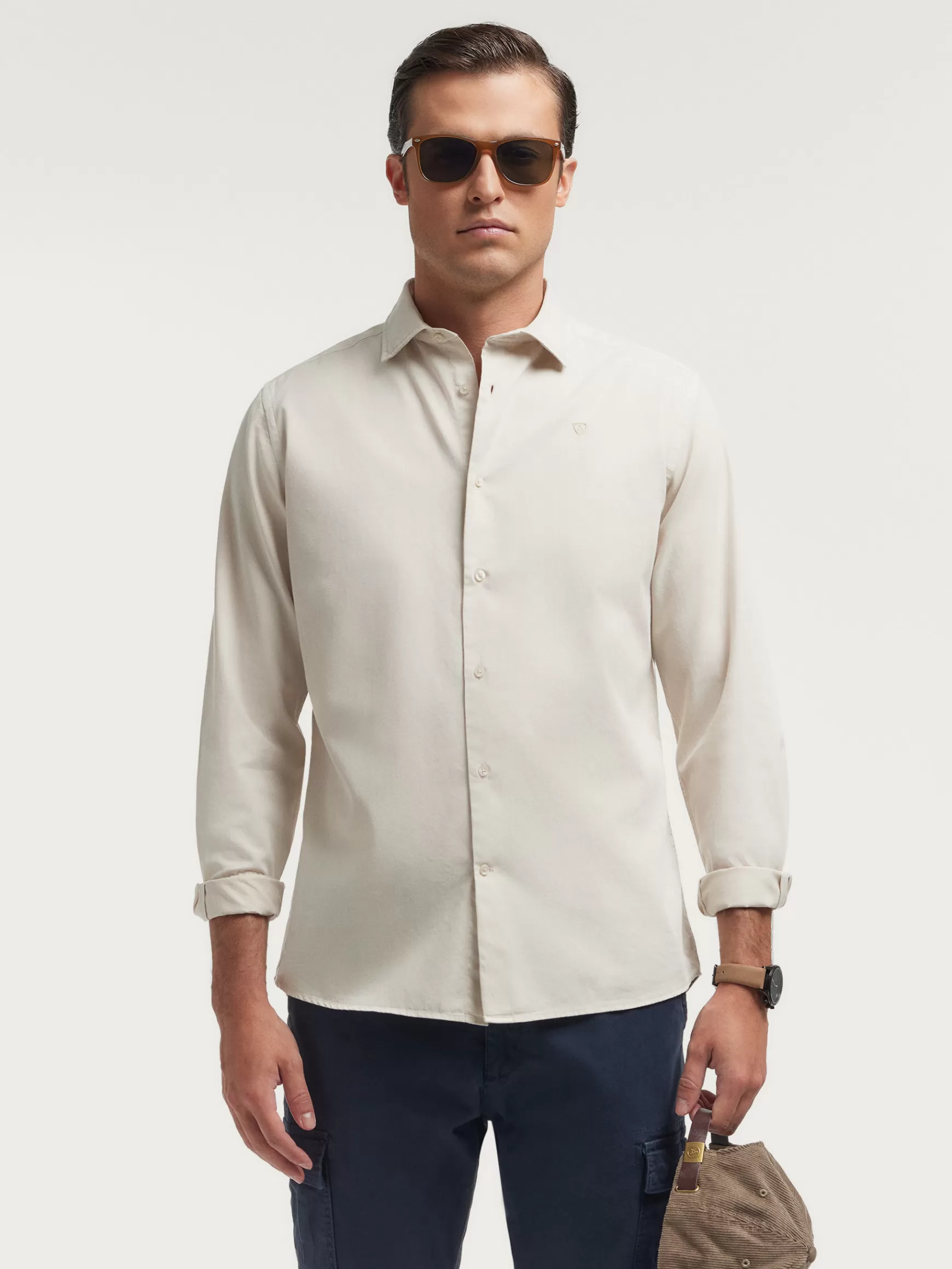 Hombre Alvaro Moreno Casual<CAMISA TWILL DYE