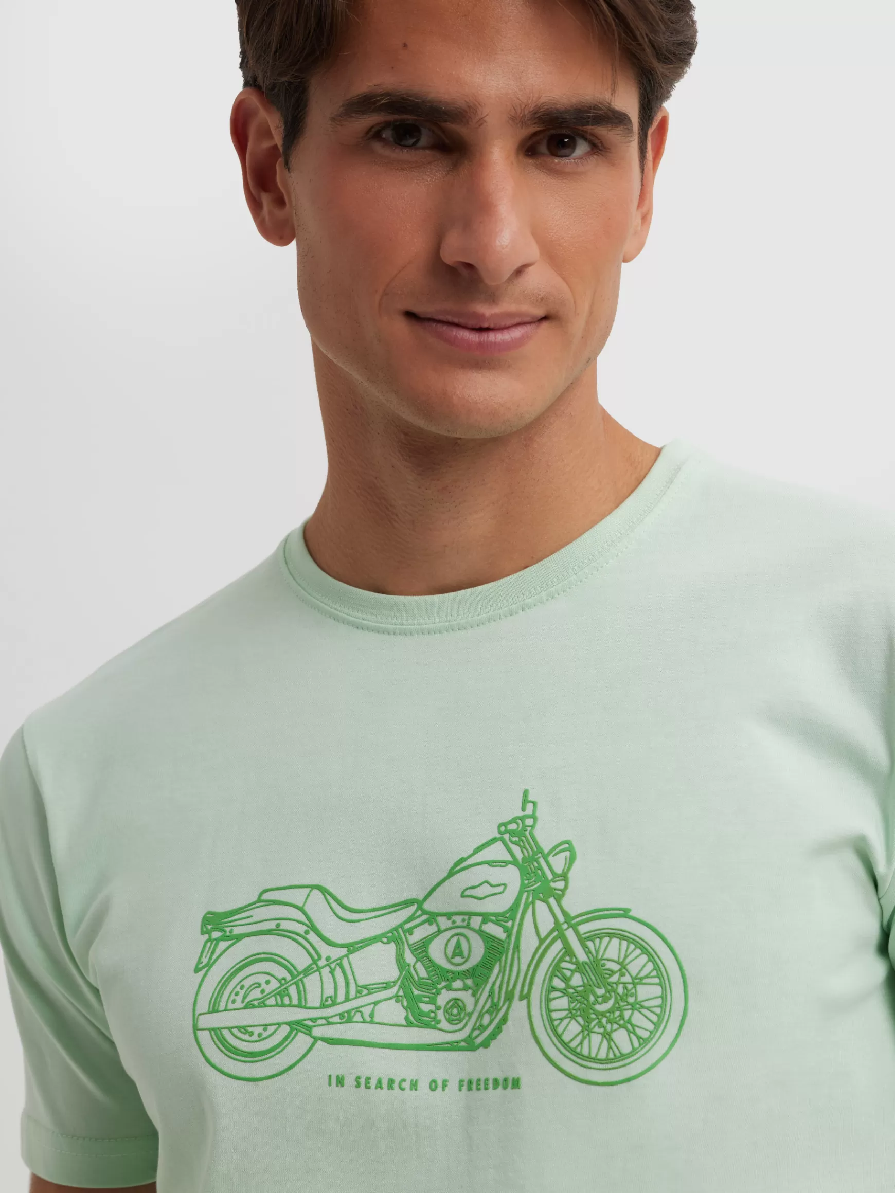 Hombre Alvaro Moreno Camisetas<CAMISETA MOTORCYCLE