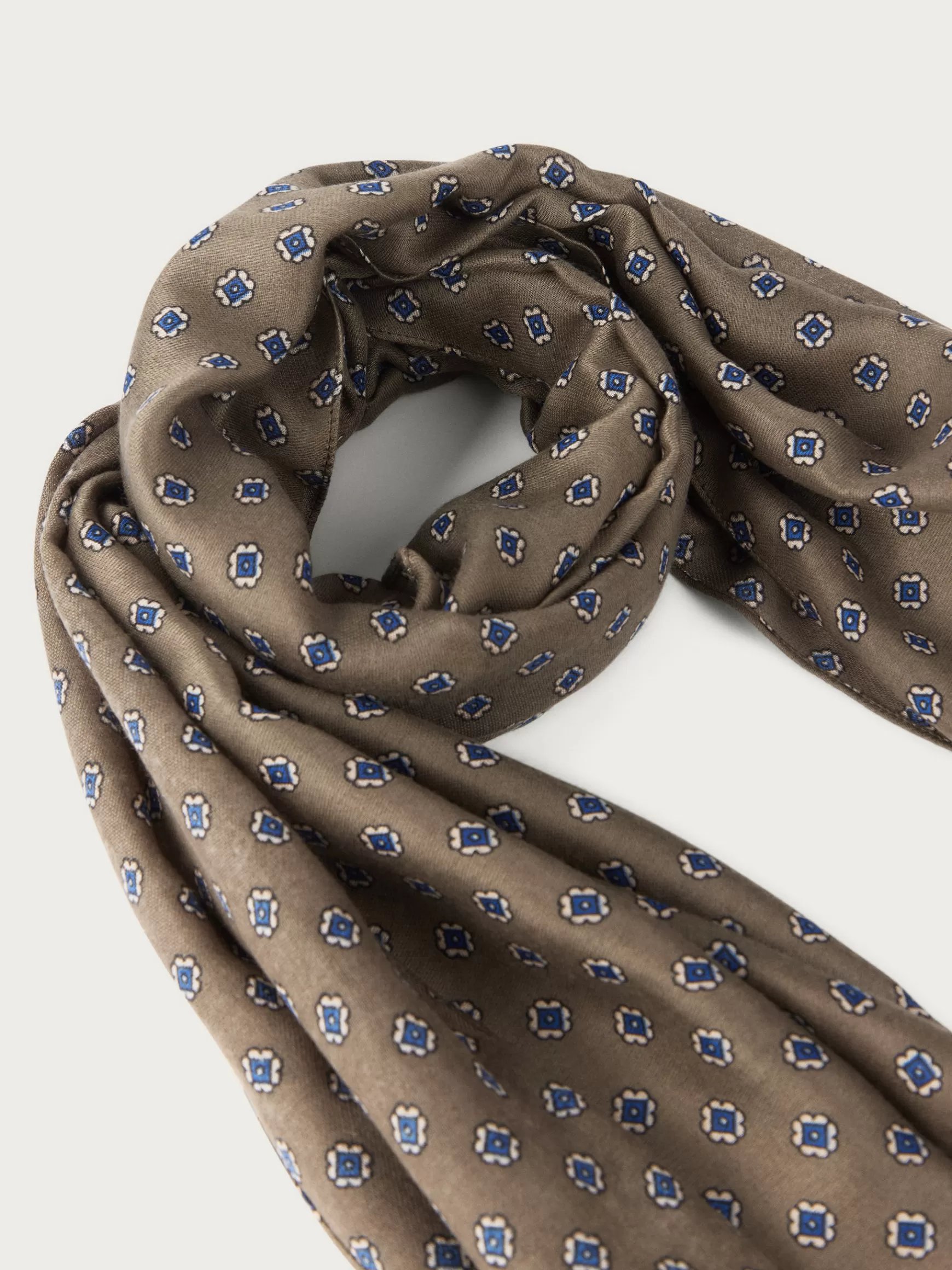 Hombre Alvaro Moreno Foulares<FOULARD PRINT MARRÓN