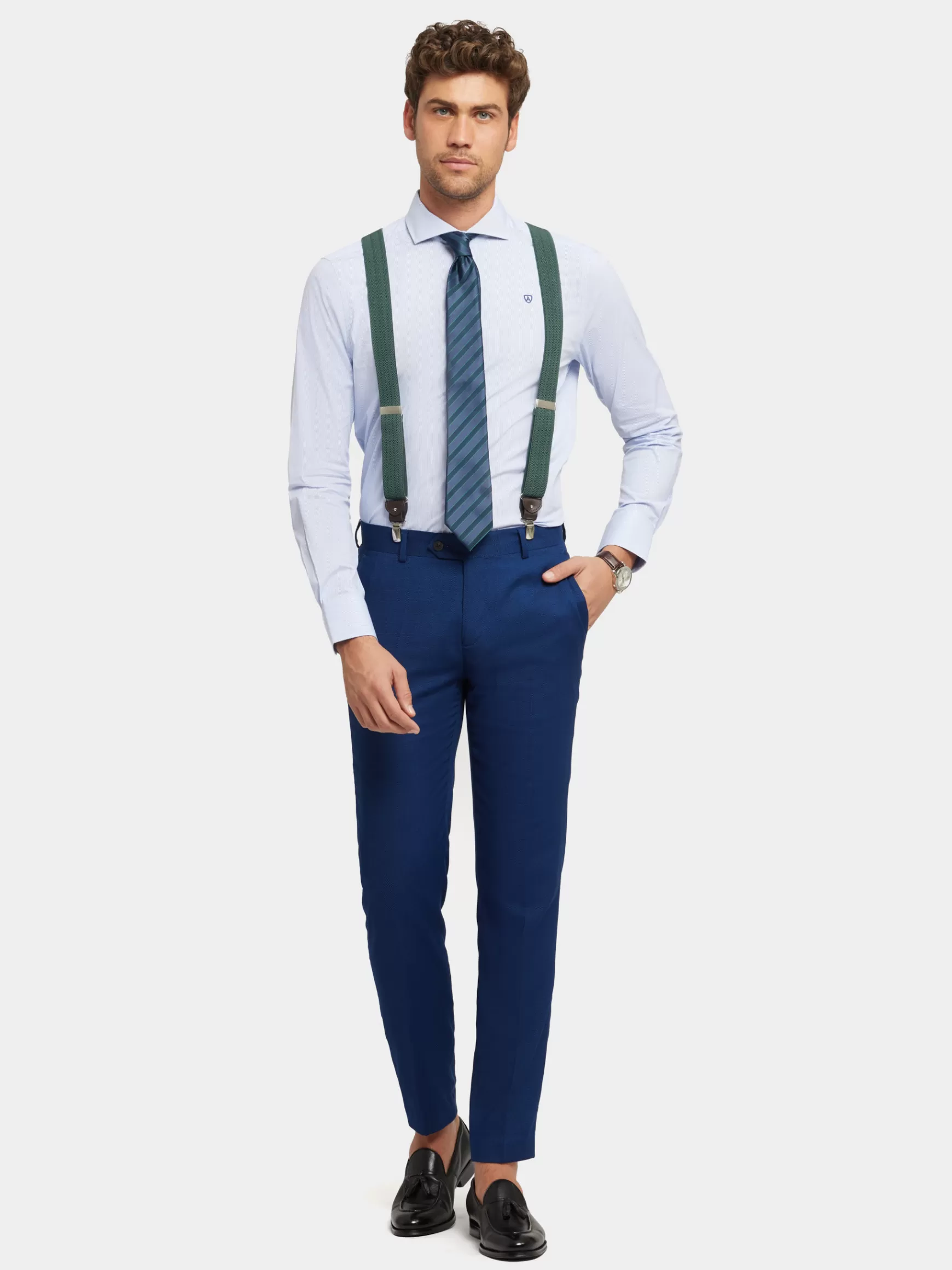 Hombre Alvaro Moreno Trajes | Trajes<PANTALON BIRDEYE