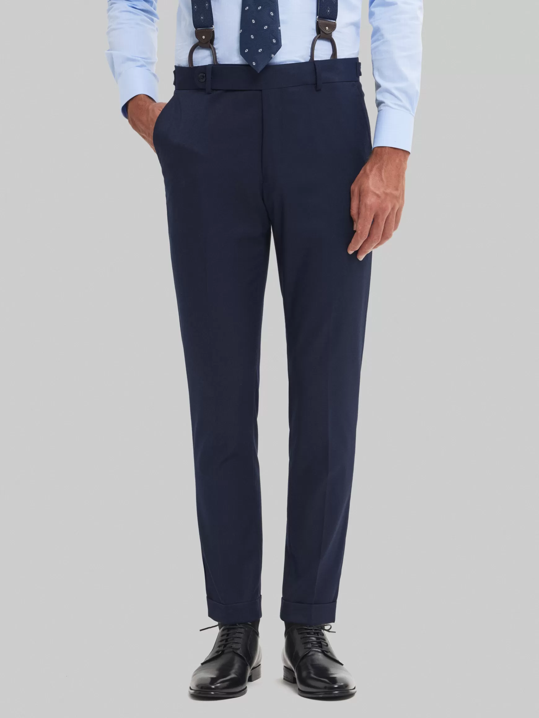 Hombre Alvaro Moreno Trajes | Trajes<PANTALON CAPO MICRO