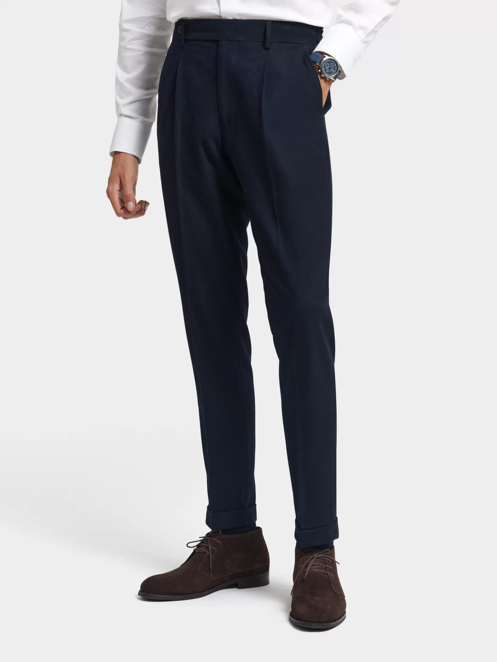 Hombre Alvaro Moreno Trajes | Trajes<PANTALON CLASSIC TWILL