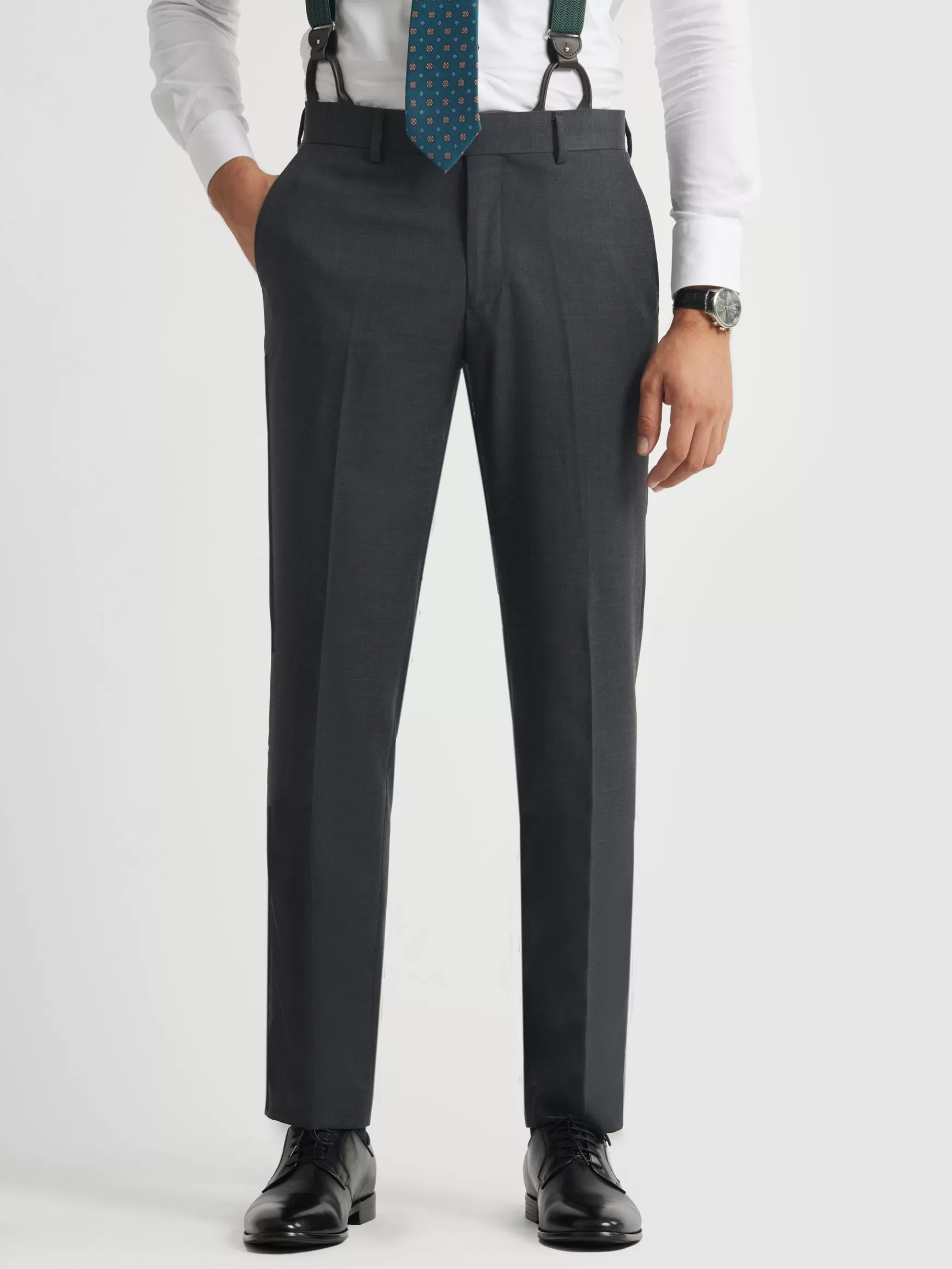 Hombre Alvaro Moreno Trajes | Trajes<PANTALON FIL A FIL CRUZADO