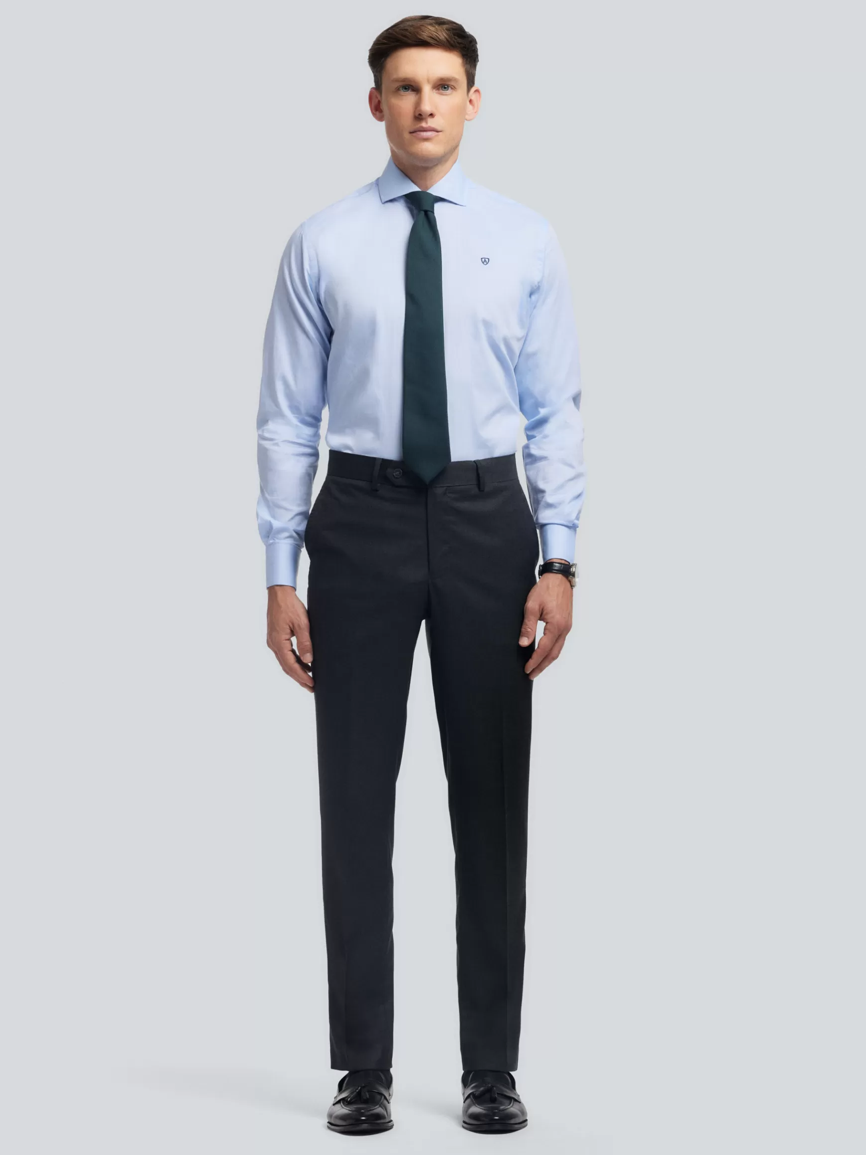 Hombre Alvaro Moreno Trajes | Trajes<PANTALON FIL A FIL CRUZADO