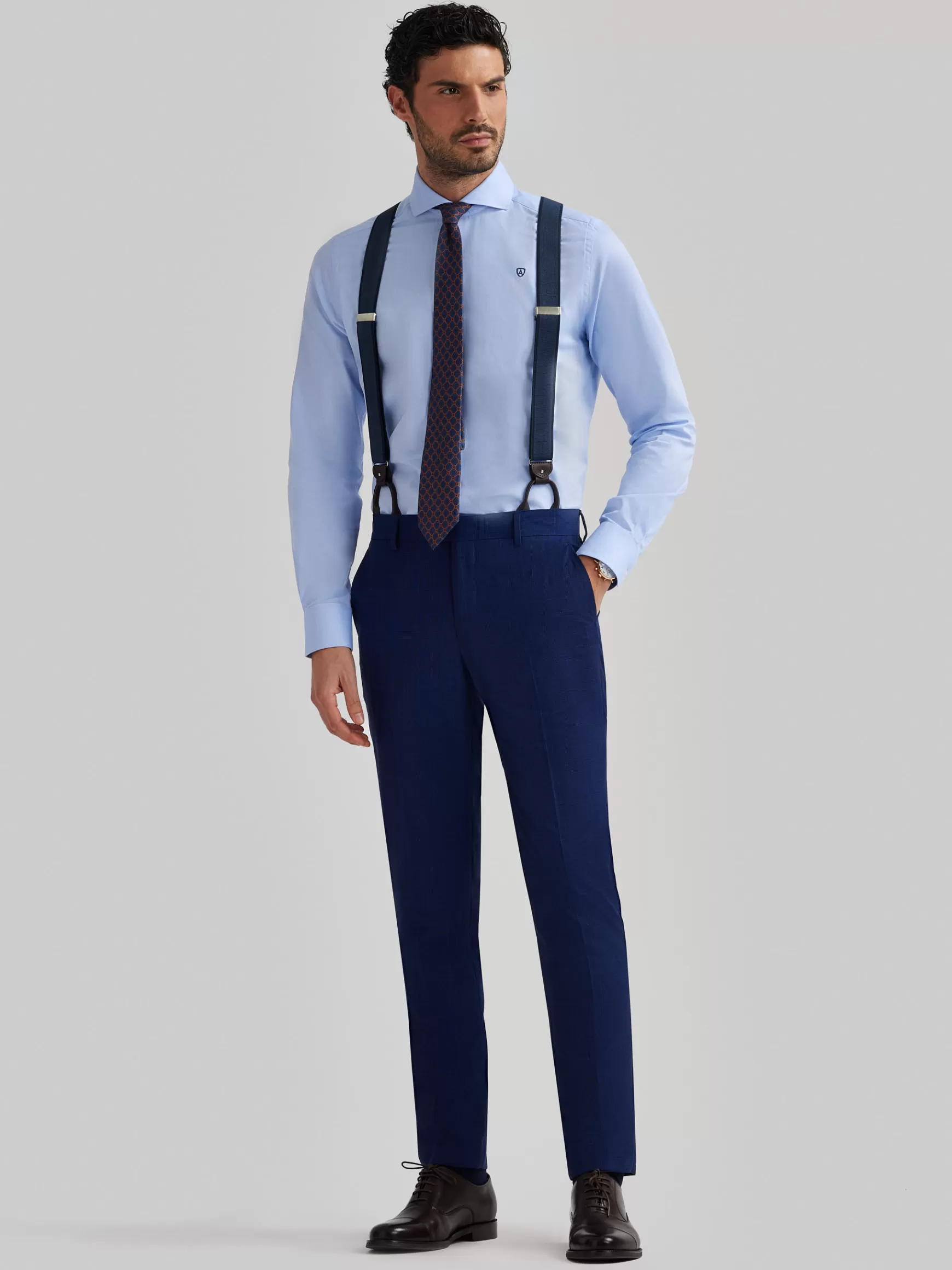 Hombre Alvaro Moreno Trajes | Trajes<PANTALON GALES SLIM