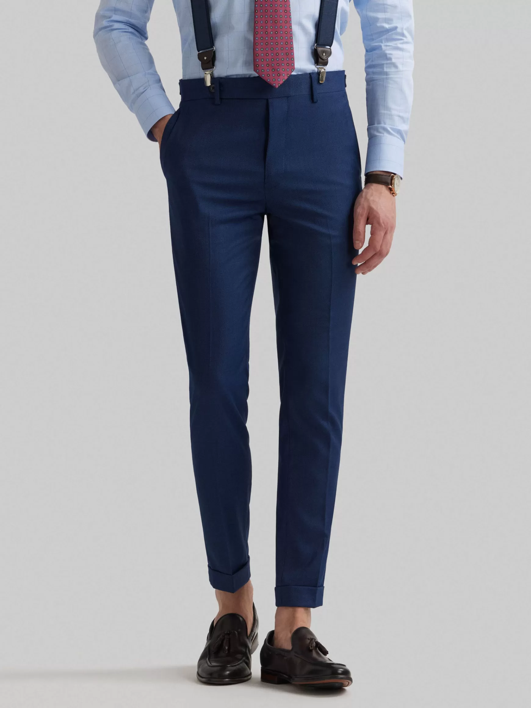 Hombre Alvaro Moreno Trajes | Trajes<PANTALON NAPOLI MICROBIRD