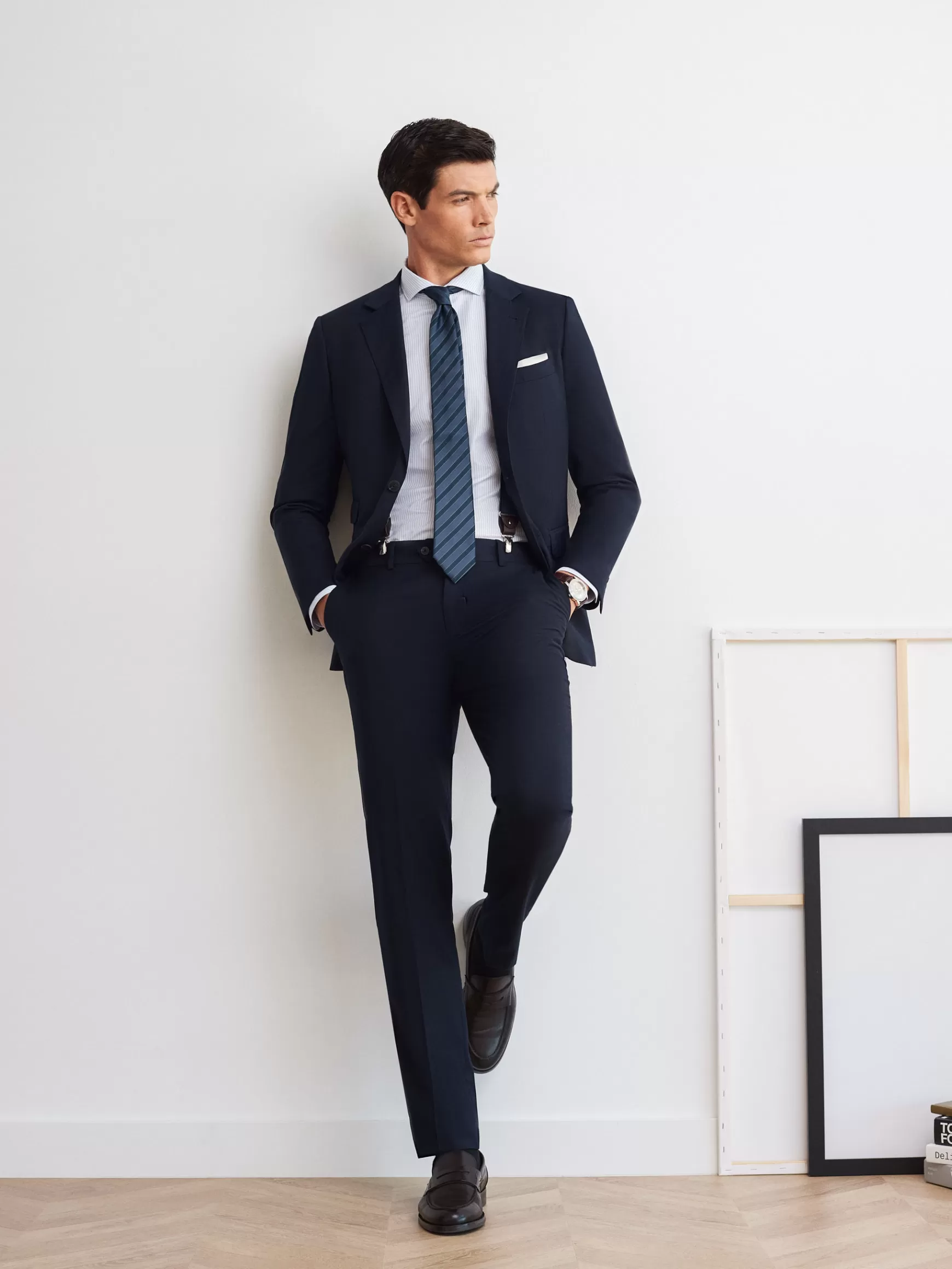 Hombre Alvaro Moreno Trajes | Trajes<PANTALON TWILL