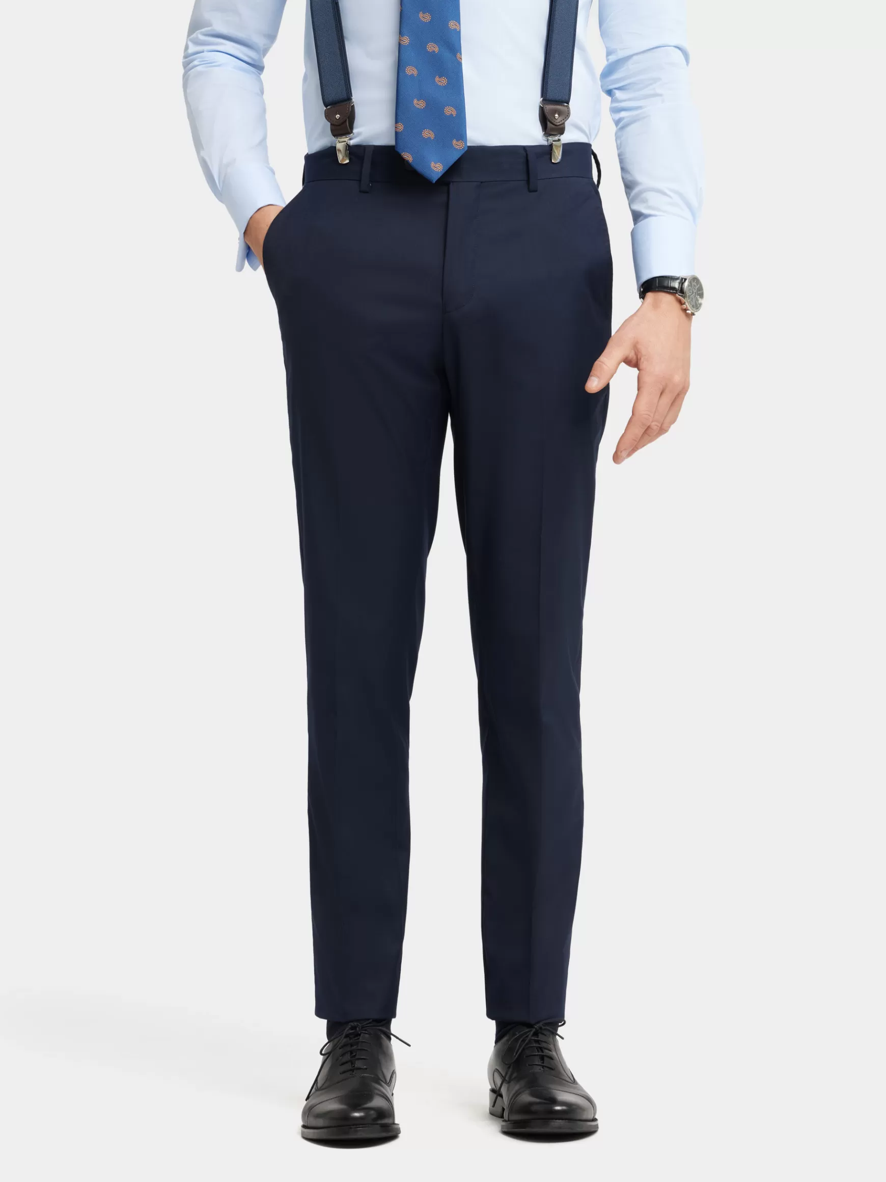 Hombre Alvaro Moreno Trajes | Trajes<PANTALON TWILL CRUZADO