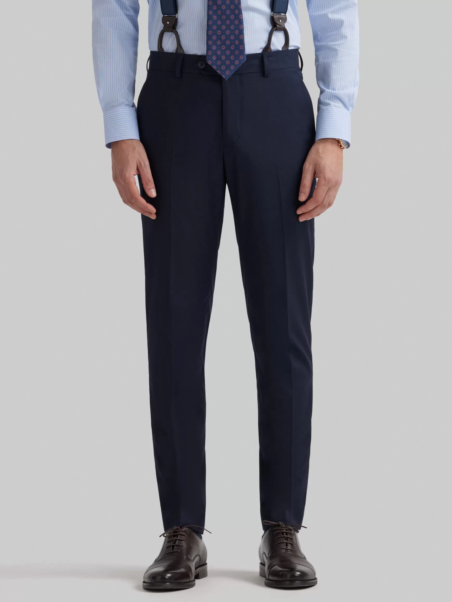 Hombre Alvaro Moreno Trajes | Trajes<PANTALON TWILL CRUZADO